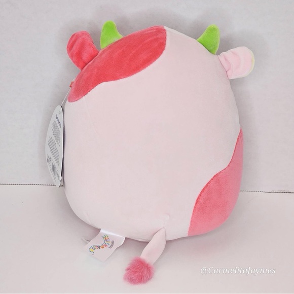 🖤 OOLA 🍉 Watermelon Scented Cow SELECT SERIES Original Squishmallow Kellytoy - Picture 6 of 9